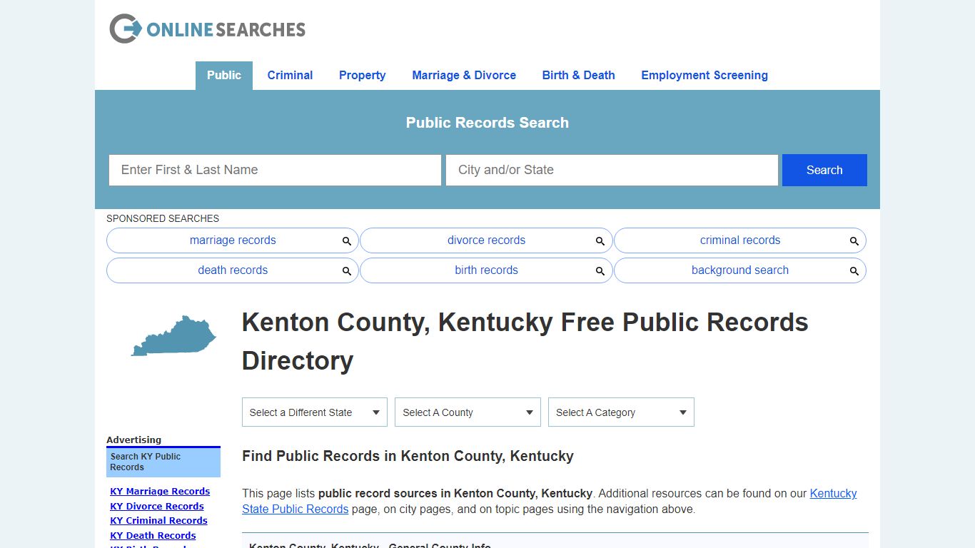 Kenton County, Kentucky Free Public Records Directory